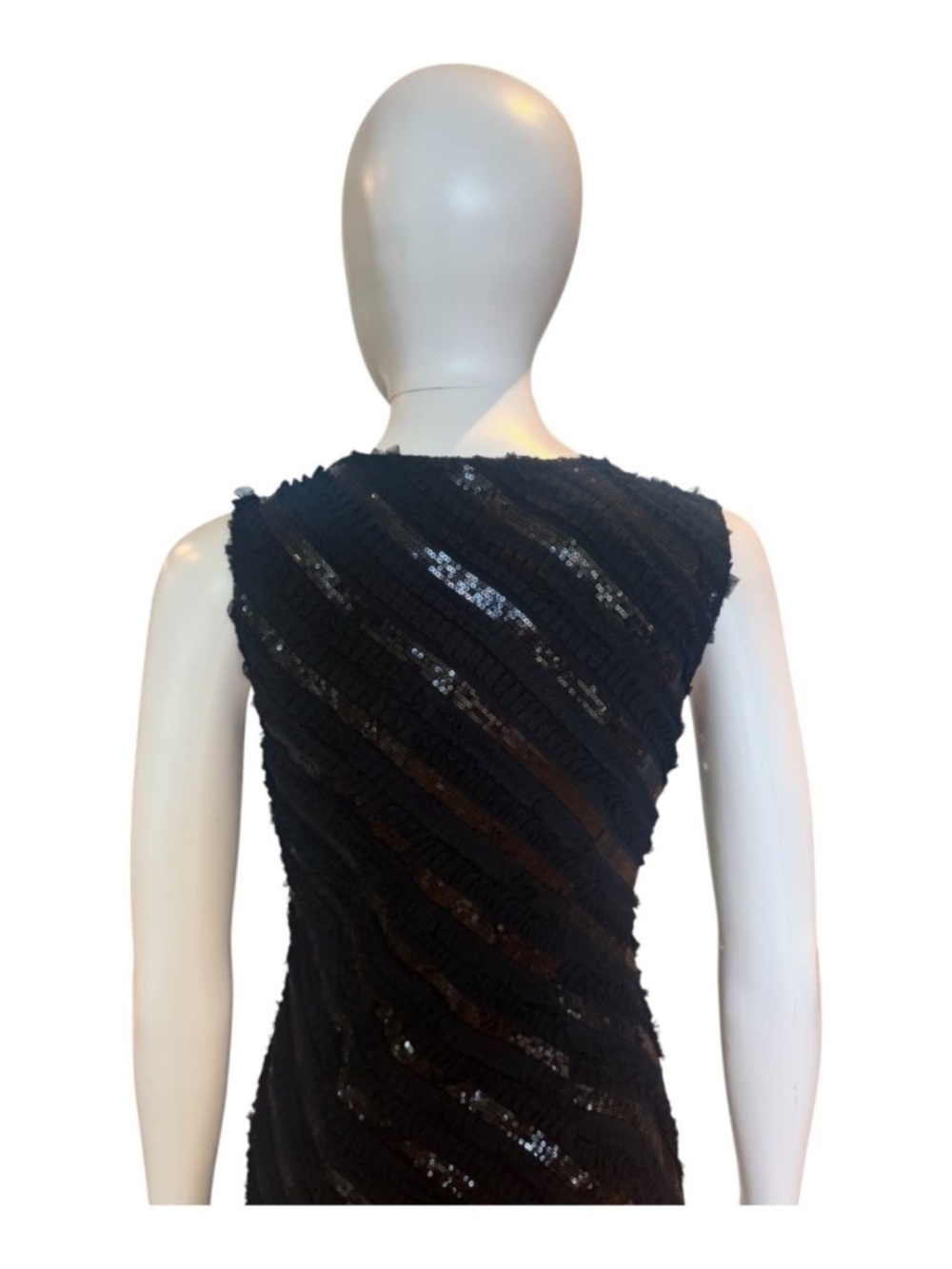Textured Neutral Maxi Dress Sleeveless Romantic Formal Chic | Endless Rose - Picture 4 of 4